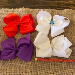 4 Extra large girls bows